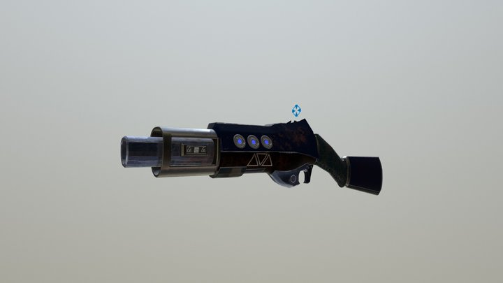 Sci-FI Shotgun 3D Model