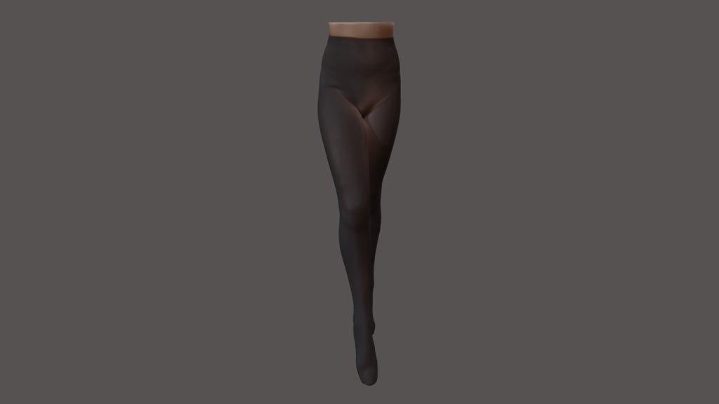 A woman's legs in tights
