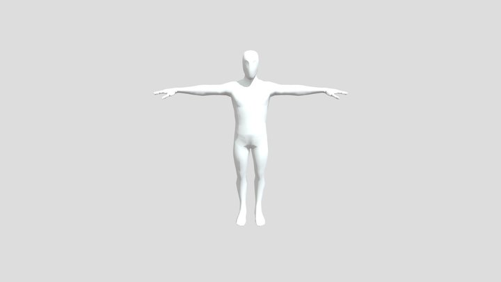 Modelo Masculino low poly 3D Model