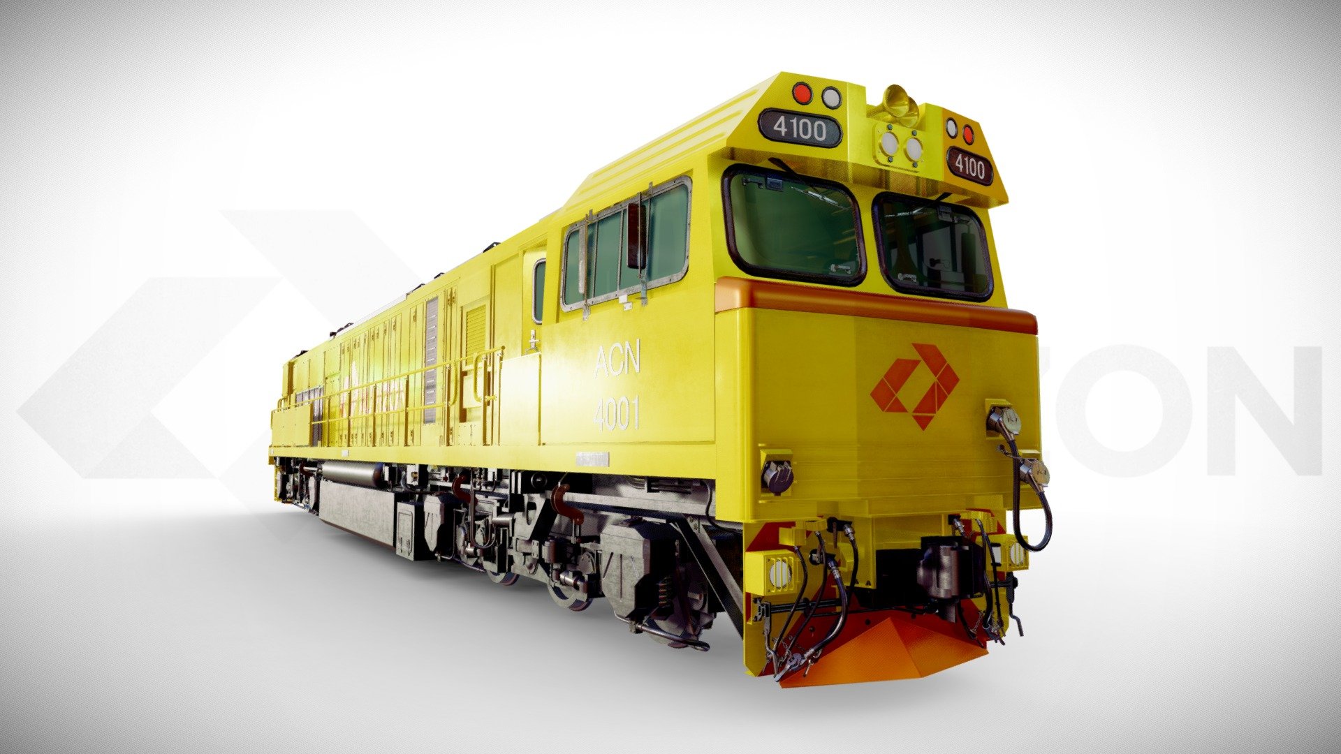 4100 Locomotive High-Poly