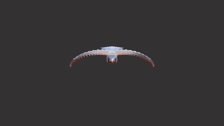 Bird Of Prey Wings Down 3D Model