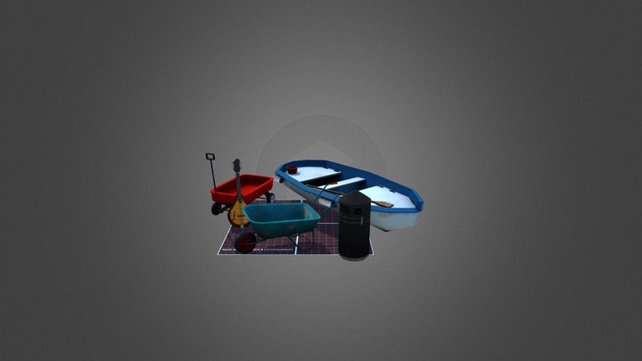 DAE | Qweek - Five Props 3D Model