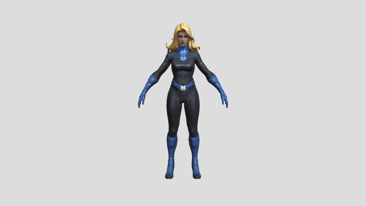 Invisible Woman 3D Model