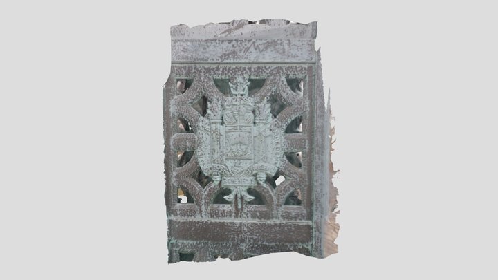 USNA Crest on Trident Light 3D Model