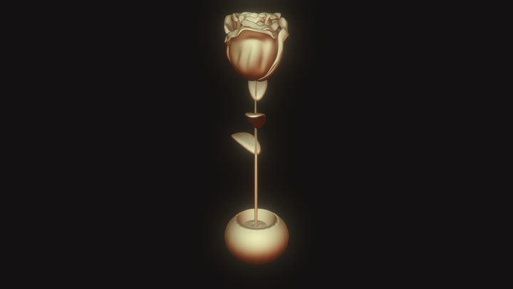 Golden Rosevite 3D Model