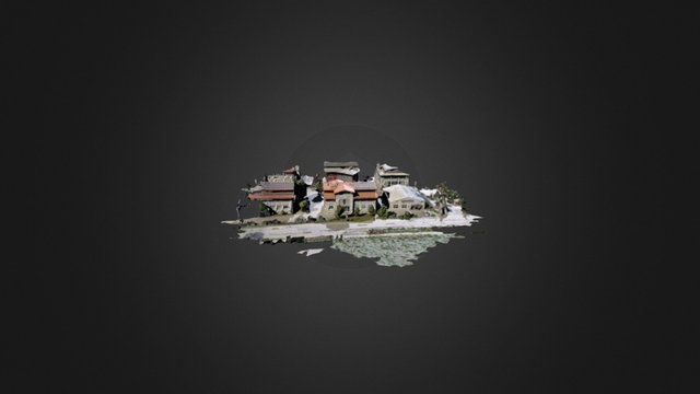 Example Building Simplified 3d Mesh 3D Model