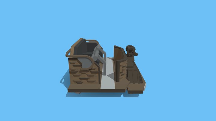 Wicker Man - Alton Towers 3D Model