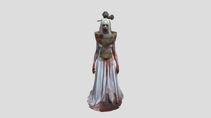 Skibidi Ghost Toilet 3D Model