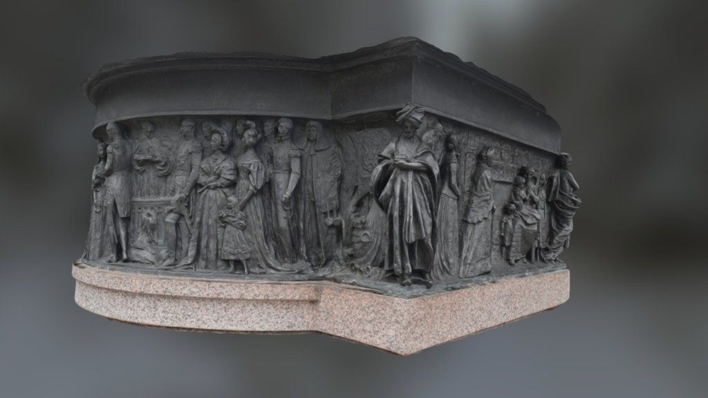 Queen Victoria Statue (frieze) Dundee Download Free 3D model by