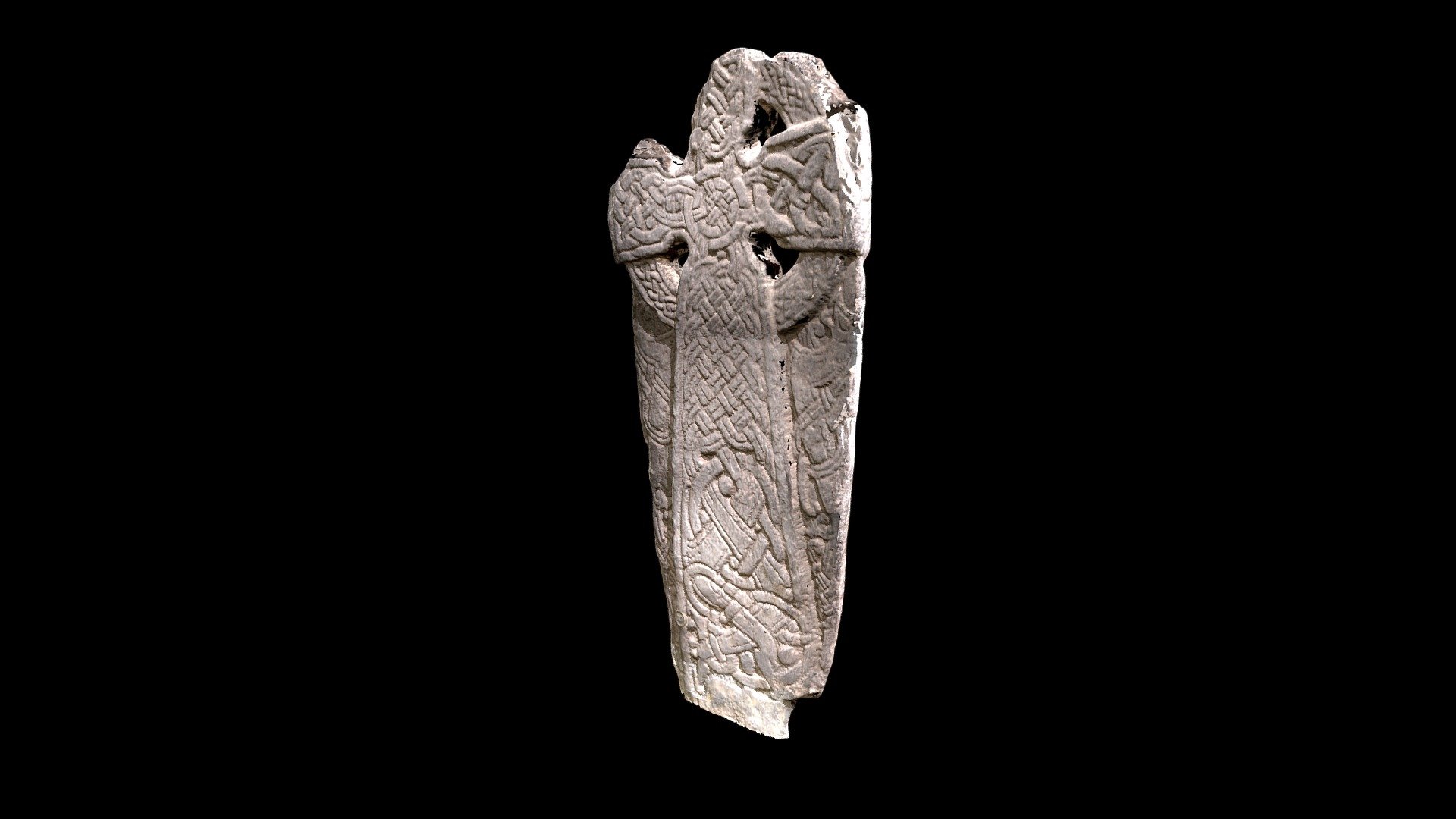 Dragon Cross Slab (Manx Cross 117) - 3D model by manxnationalheritage ...