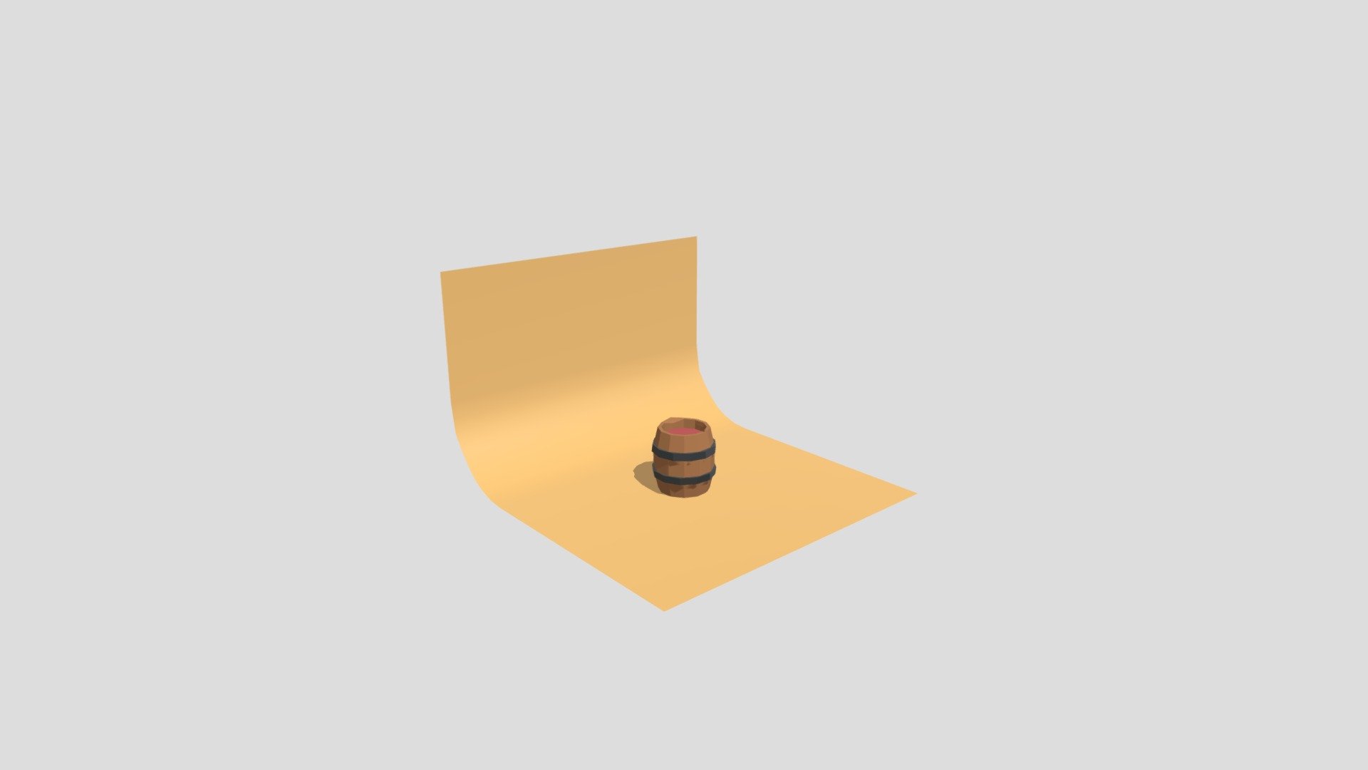 Lowpoly Barrel
