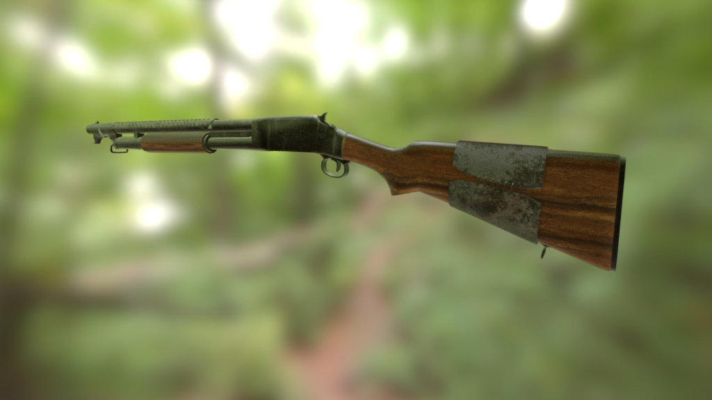 Winchester M97 'Trench Grade' - 3D model by Bart Kelchtermans (@extreze ...