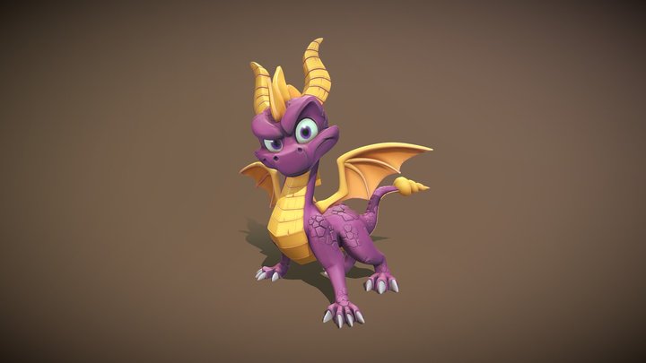 Spyro Fanart 3D Model
