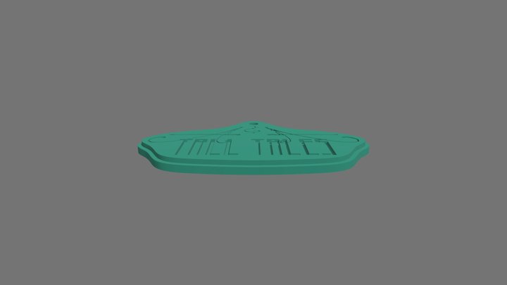 A&A Tall Tales podcast logo keychain concept 3D Model