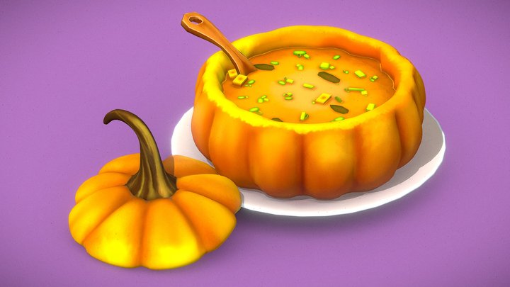 Pumpkin Soup 3D Model