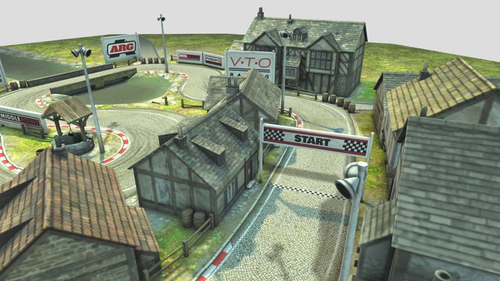 town square track – Gratis 3D-model STL