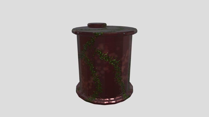 Metal Barrel 3D Model