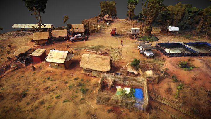 Vietnamese Village | Drone 3D Scan – Modello 3D gratuito STL