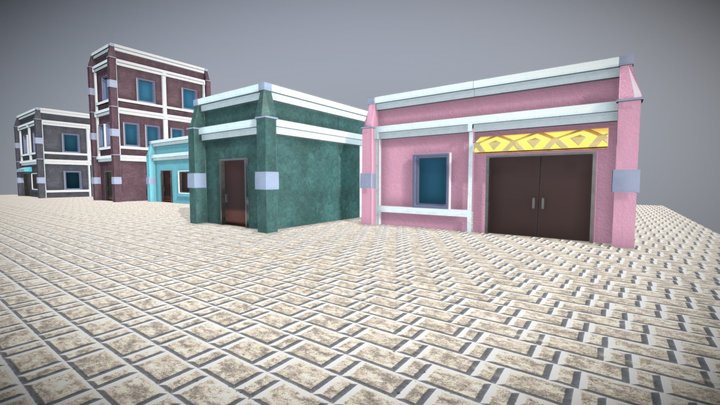 Conjunto de contrução 3D Model