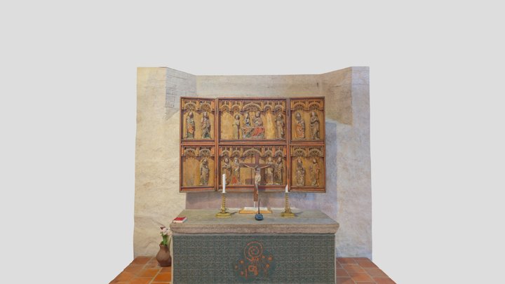 Altar artwork, St. Mary's Church 3D Model