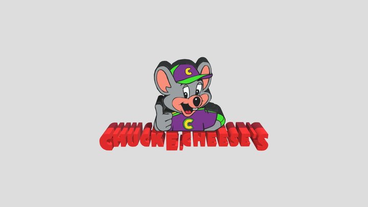 Chuck E. Cheese's Logo 3D Model
