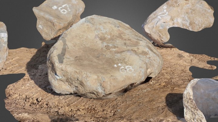 転石68 Simplified 3d Mesh 3D Model