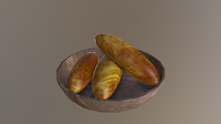 Viking "Tea" Party - Loaves of bread 3D Model
