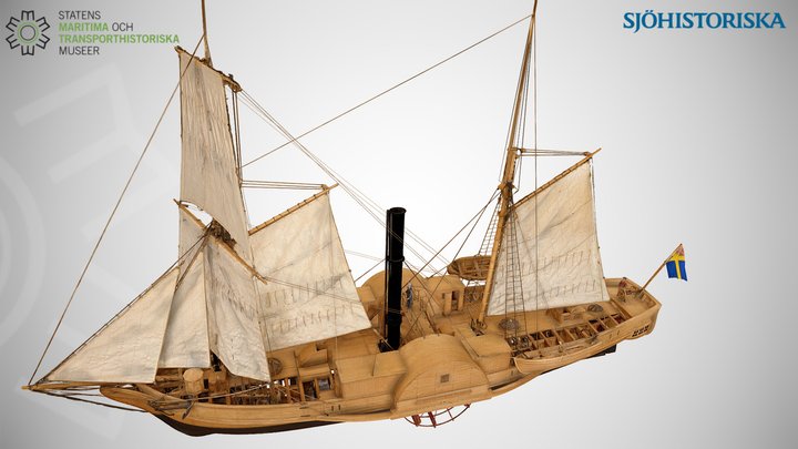 S/S Norrland (1837) 3D Model