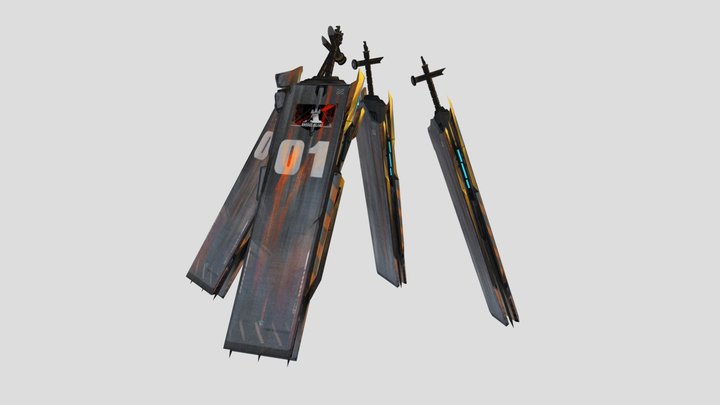 Rosmontis Swords 3D Model