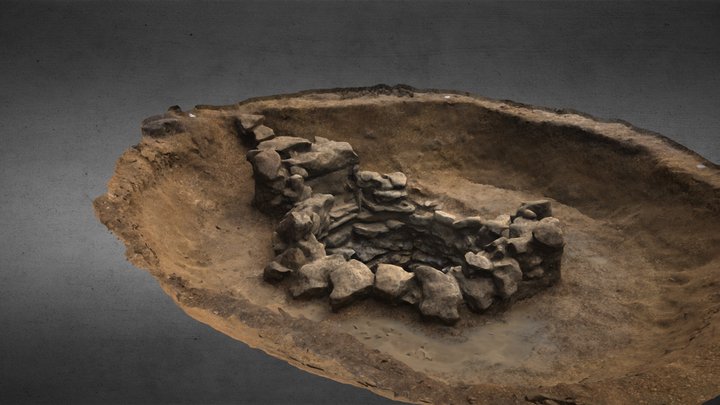 BNW20 Roman Stone Lined Well 3D Model