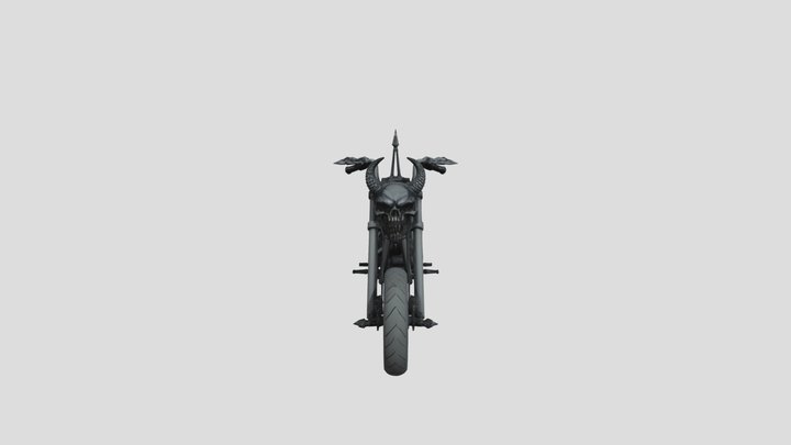 Dark Demon Skeleton Bike