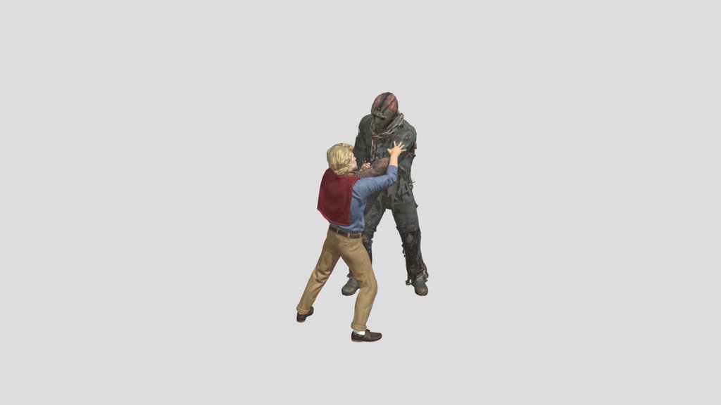 Jason Voorhees Drowning kill animation