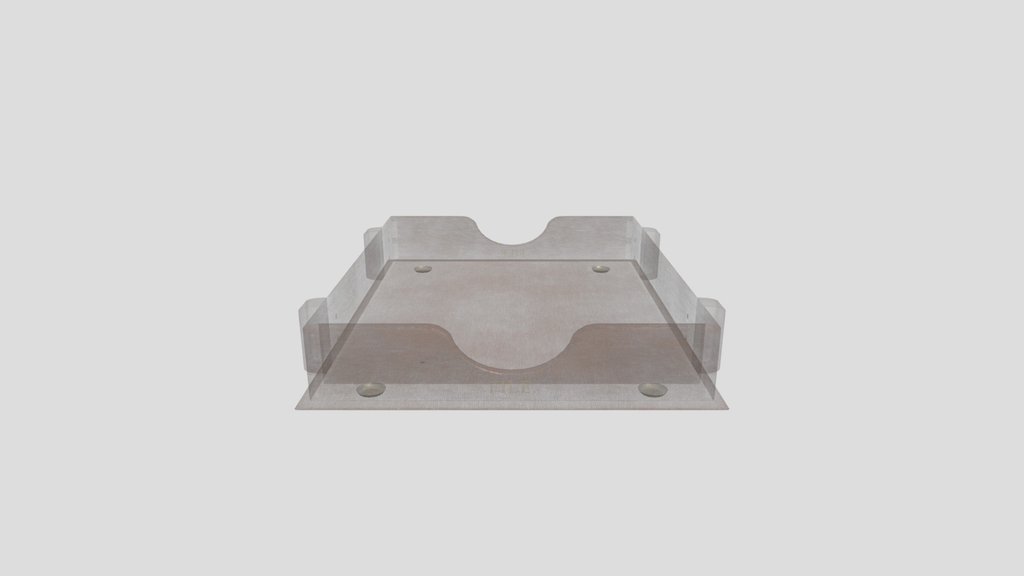 Single Wooden Office File Tray