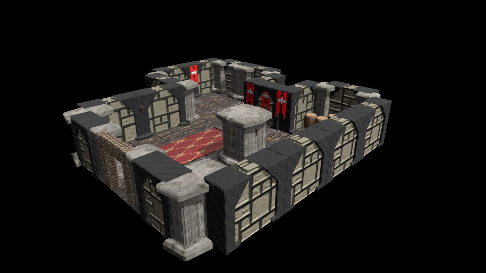 Nivel Top Down — Sketchfab embed 3D viewer