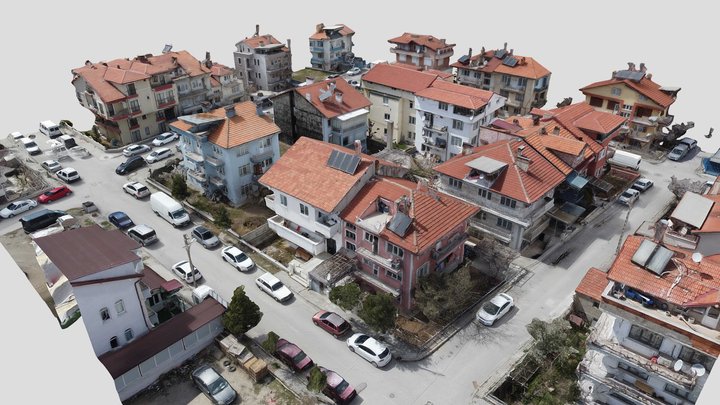 Isparta City Block, Turkey 3D Model