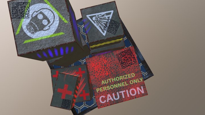 Box Stack 3D Model