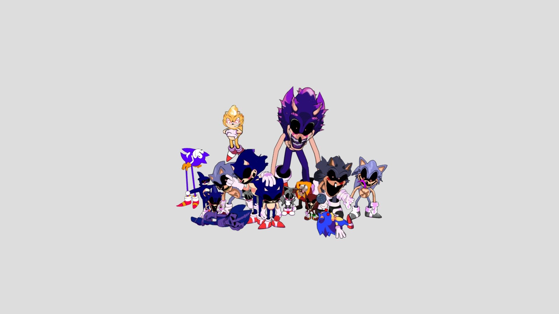 Sonic.exe over HD Sonic (updated sprites) [Friday Night Funkin'] [Mods]