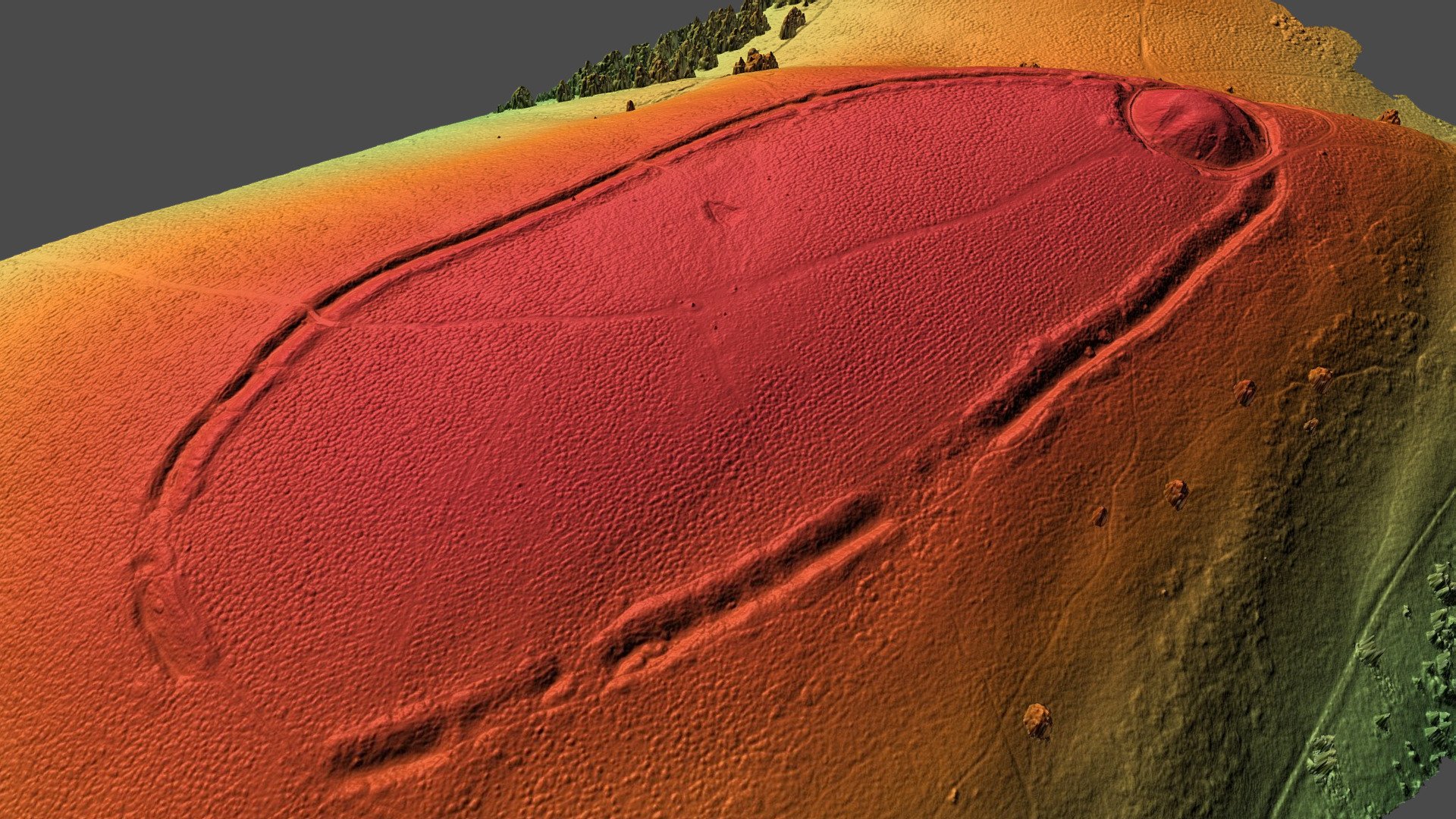 Twmbarlwm Hillfort & Motte Digital Surface Model