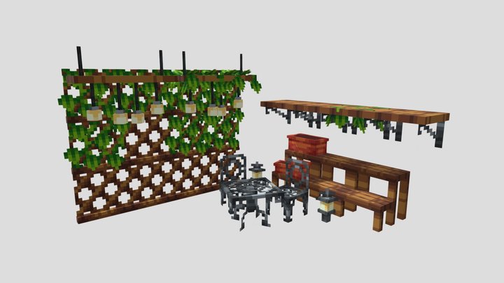Leafy Garden Pack 3D Model