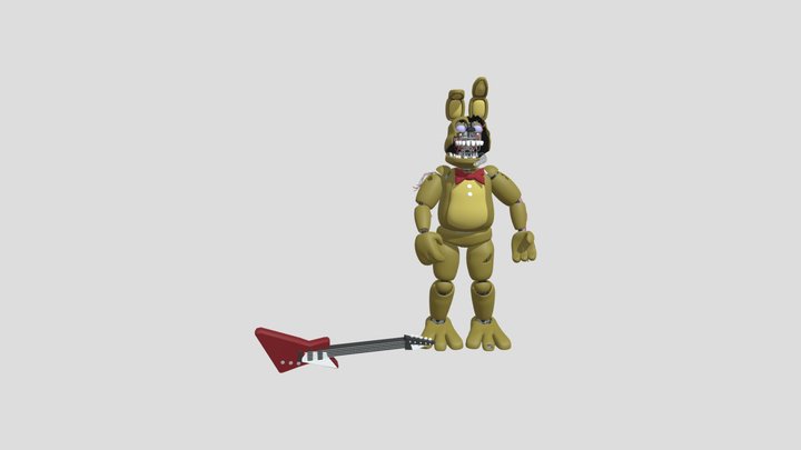 Withered Spring Bonniethe Bunny 3D Model