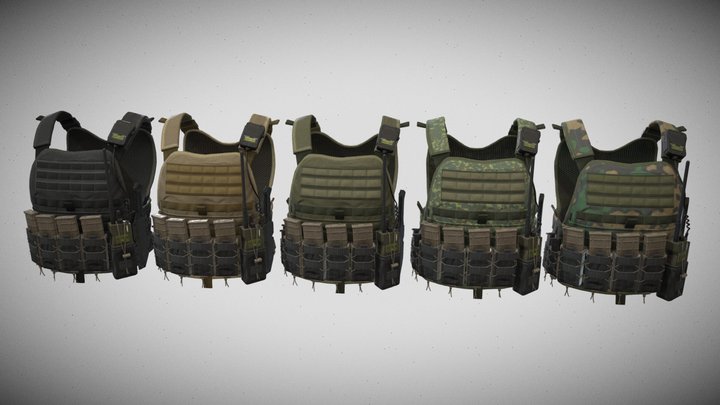 Tactical Vest 3D Model