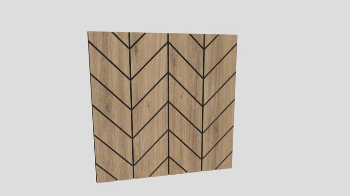 3d Panel_2 (R20038 NW Natural Chalet Oak) 3D Model