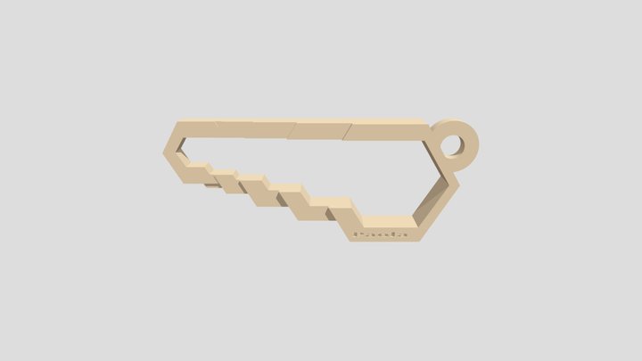 Saw Shaped Wrench 3D Model