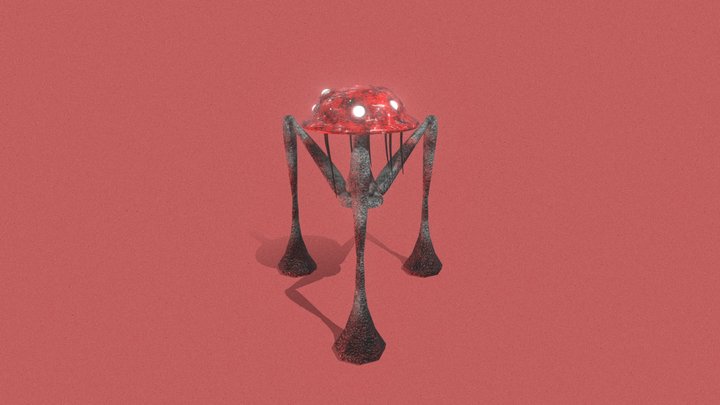 Mushroom Tripod - 3DDGA 2026 Entry 3D Model