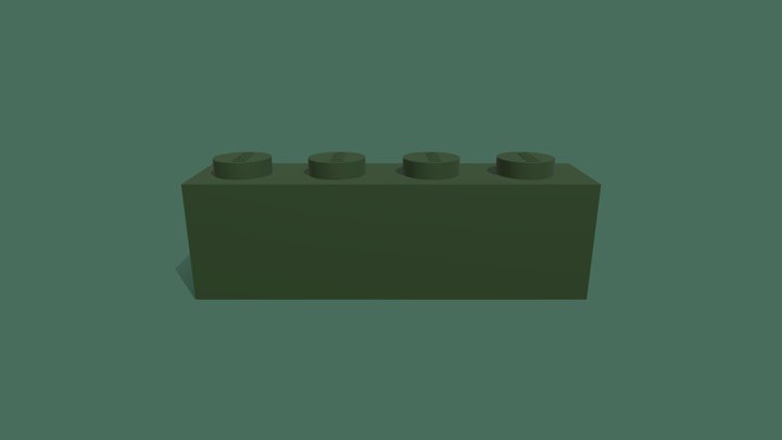 Pieza LEGO 1x4, Antía Cordal 3D Model