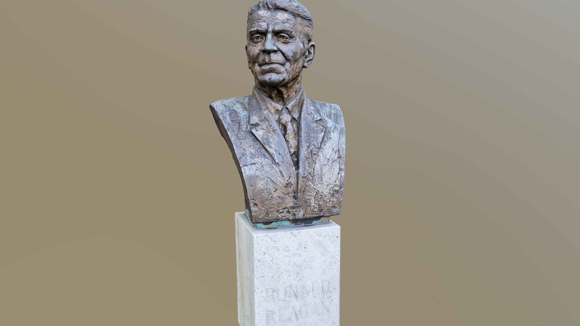 Ronald Reagan bronze bust - Buy Royalty Free 3D model by BodikeHun