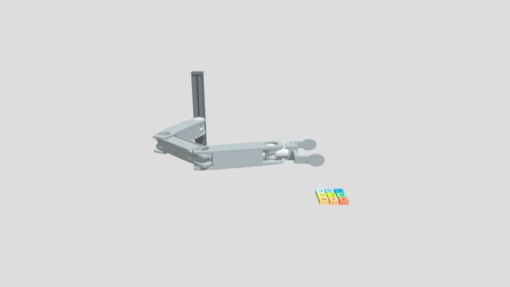 detainer arm stand 3D Model