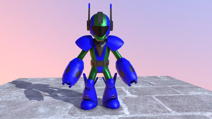 Galaxian Space Warrior 3D Model