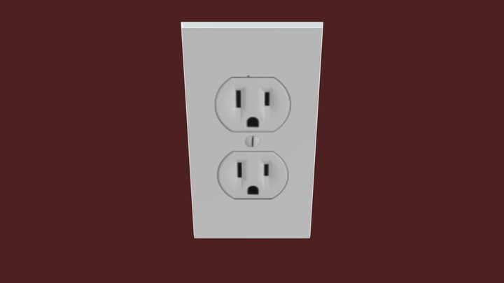 Simple Outlet 3D Model