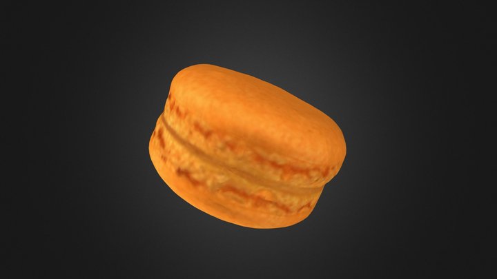 The Mango Macaron 3D Model